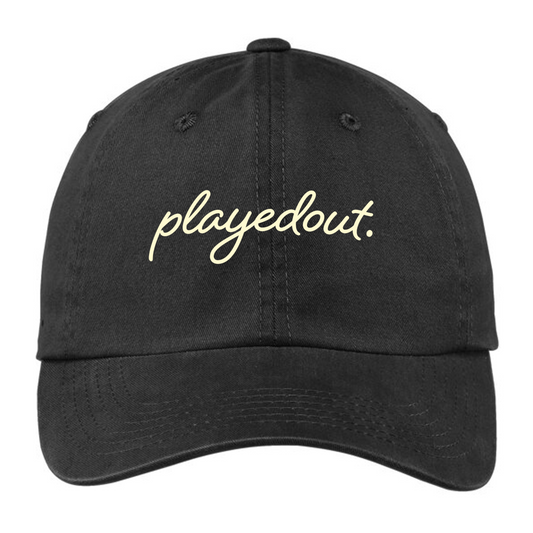 Playedout Script Logo Dad Hat